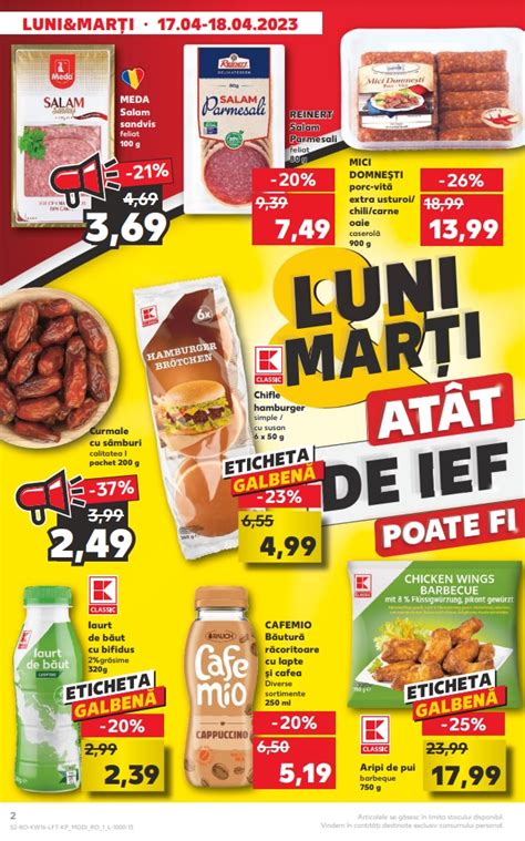 Oferte Kaufland Luni Si Marti 17 18 Aprilie 2023 Catalog AZ