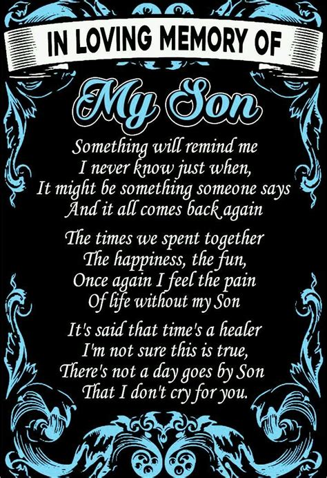 Wesley ♡ Son Poems Grief Poems Grief Quotes Missing My Son I Love