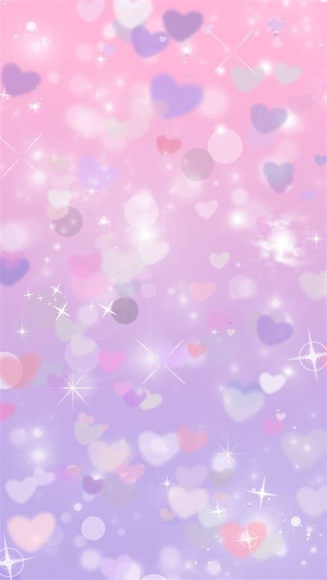 Glitter Purple Hearts Cocoppa Iphone Wallpaper Iphone