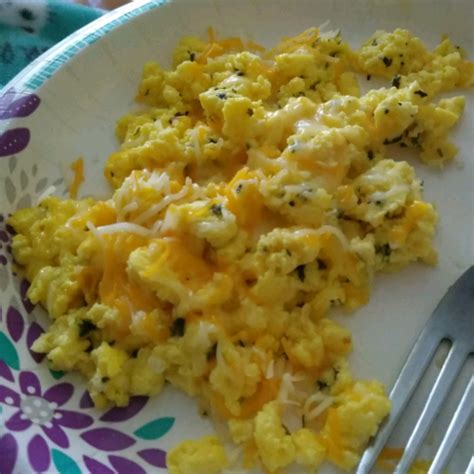 Creamy Cheesy Scrambled Eggs With Basil Recipe Allrecipes