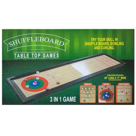 3 In 1 Shuffleboard Table Top Game Tabletop Games Games Skittles Game