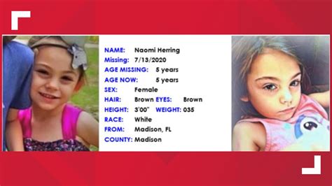 Amber Alert Issued For Missing 5 Year Old Girl In North Florida