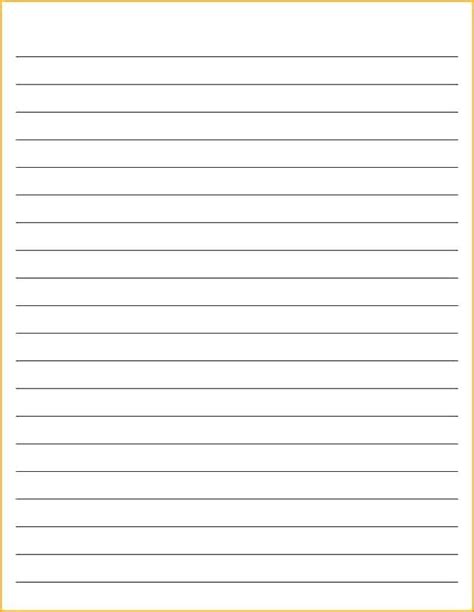 Printable Note Book Paper