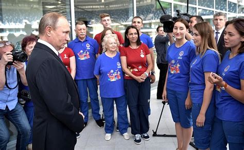 Conversation With 2018 Fifa World Cup Volunteers President Of Russia
