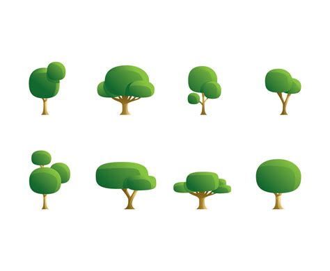 Tree Cartoon Vector Vector Art And Graphics