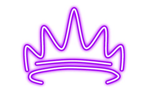 Neon Glow Crown Purple Hat Freetoedit Mimi Sticker Ftes In 2020