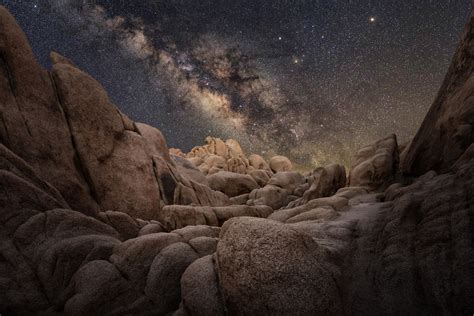 Picture Of Milky Way At Night Over Joshua Tree National Park Joshua