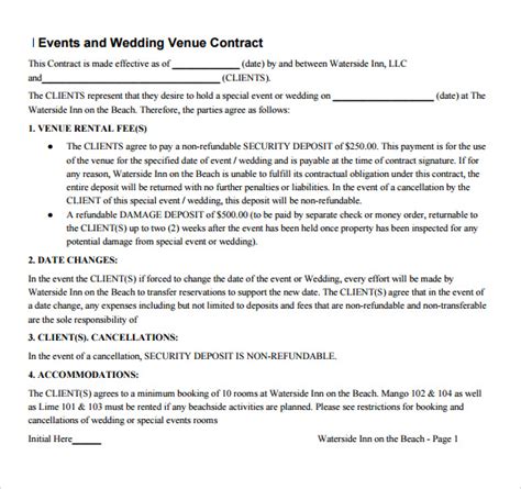 Regardless of how you decide to let folks know that your wedding has been canceled, remember that reading your contract: 14 Vendor Contract Templates - Samples, Examples & Format ...