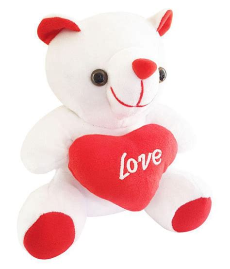 Ultra White Love Teddy Bear Stuffed Toy With Love Heart 6 Inches Buy