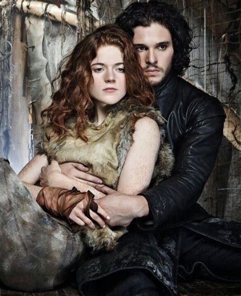 rose leslie game of thrones jon snow and scene