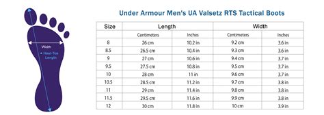Shoe Size Chart Under Armour