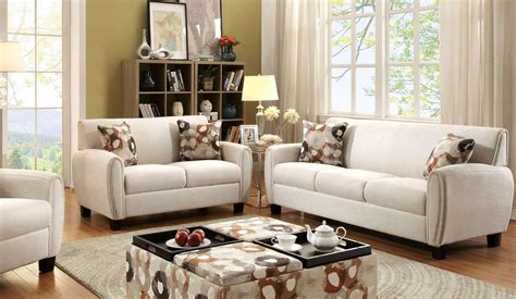 Liana Beige Living Room Set Cm6793 Sf Pk Furniture Of America