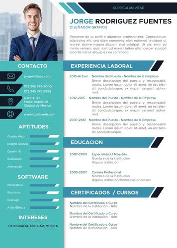 Y es que este modelo de curriculum vitae es una de las mejores formas para presentarte ante las empresas. Plantilla Cv Curriculum Vitae Profesional. Editable Ai ...