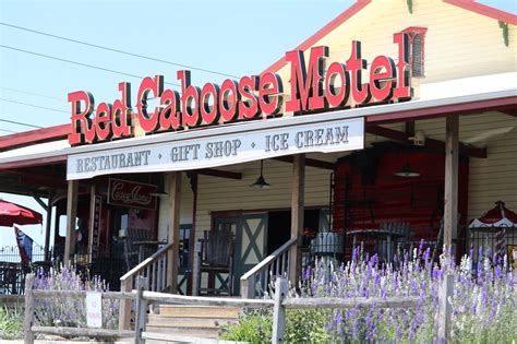 Red Caboose Motel And Restaurant Authentic Red Cabooses Turned Into A