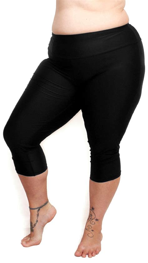 exclusive web offer provide the latest products plus size womens lace trim stretchy 3 4 length