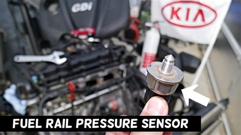 Kia Optima Fuel Rail Pressure Sensor Replacement Removal Location Youtube