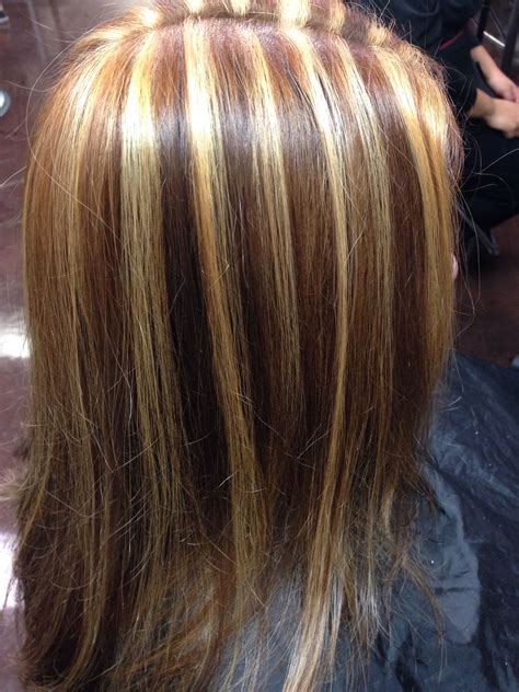 Not sure about lightening up your hair? Chunky highlights, golden blonde | Chunky highlights, Hair ...