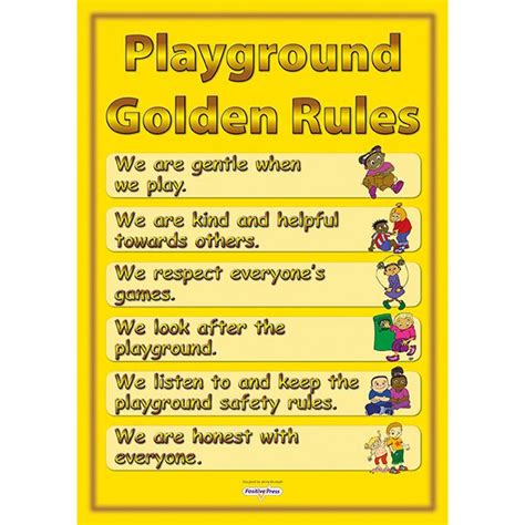 Playground Golden Rules Poster Jenny Mosley Education Training And