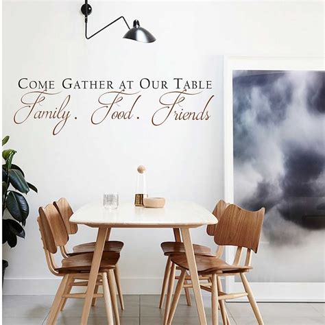 Is your kitchen the heart of your home? Come Gather at our Table Decal Quotes Wall Sticker Vinyl ...