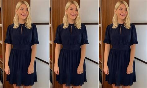 Holly Willoughby Shakes Up Winter Dressing In Thigh Skimming Dress Hello