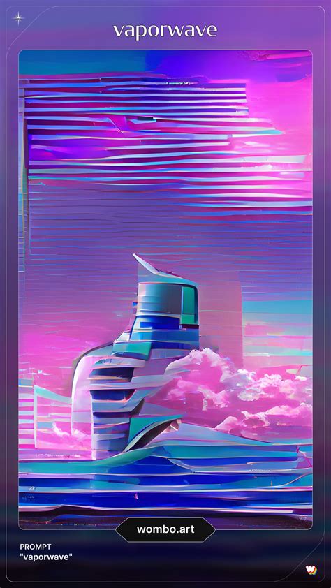 I Put Vaporwave In An Ai Generated Art Website And I Gotta Say This Is