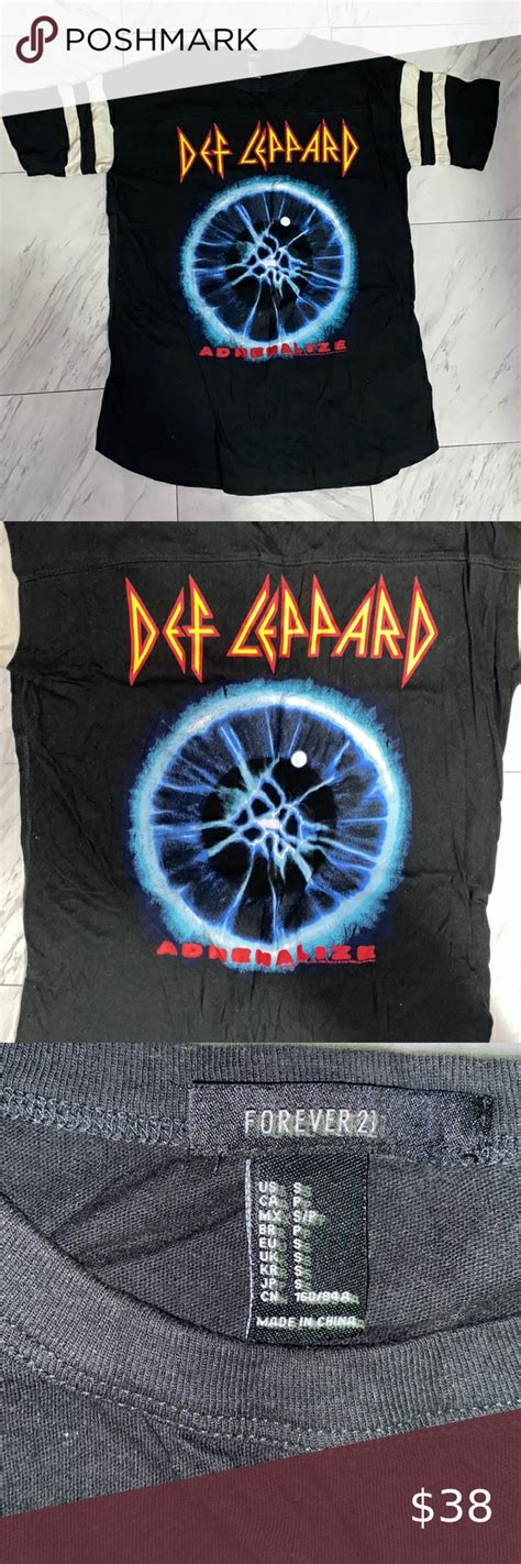 Def Leppard Tour Graphic Tee Graphic Tees Tees Clothes Design