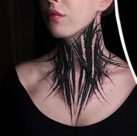 30 Attractive Neck Tattoo Art For Women