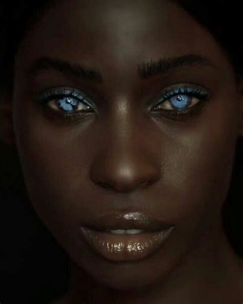 Black Girl Blue Eyes Woman With Blue Eyes Pretty Eyes Cool Eyes