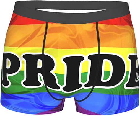 Amazon Com Gay Lgbt Pride Rainbow Flag Handprint Printed Briefs Men S