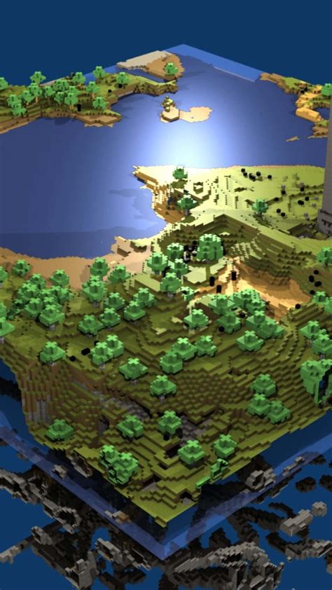 Download World Map Model Pixel 3 Minecraft Background