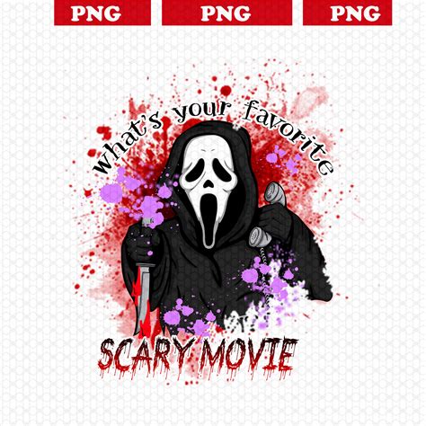 Whats Your Favorite Scary Movie Scream Png Ghost Face Etsy