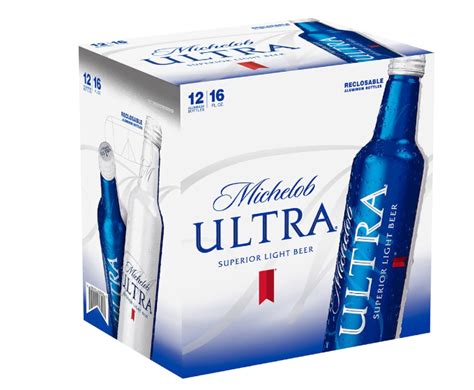 Michelob Ultra 16oz 12 Pack Aluminium Bottle Primo Liquors