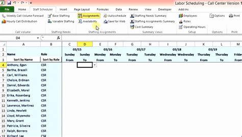 9 Microsoft Excel Schedule Template Excel Templates