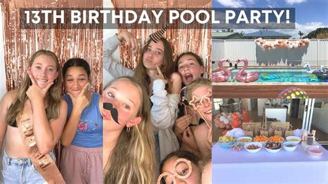 13th Birthday Pool Party Vlog Youtube