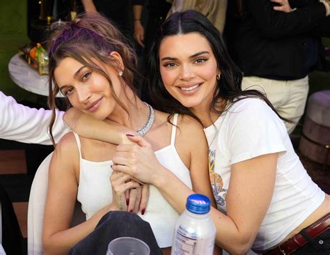 Kendall Jenner And Hailey Bieber Just Partnered In Matching Sheer Lace