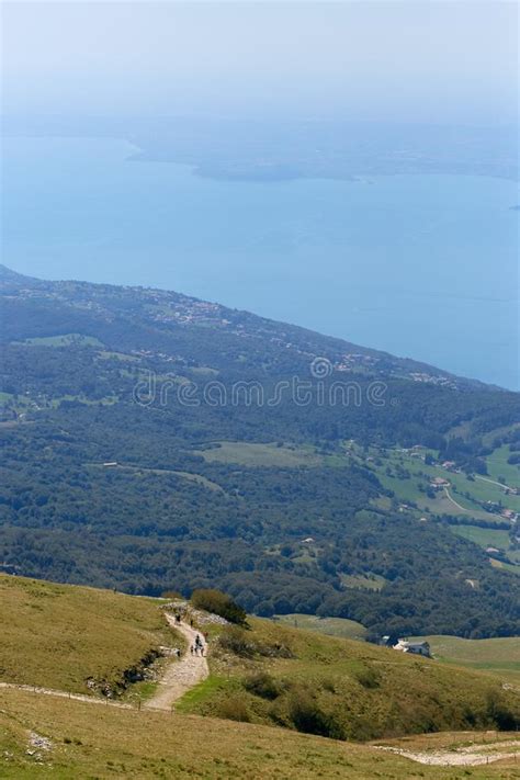 Monte Baldo Italy View Of Lake Garda From A Height Stock Photo