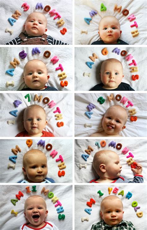 Ideas Para Fotos De Bebés Mes A Mes Niña ~ Ideas Maravillosas Para