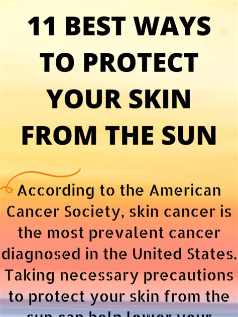 11 Best Ways To Protect Your Skin From The Sun What To Get My