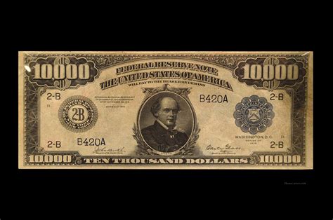 10000 Dollar Us Currency Bill Photograph By Thomas Woolworth Pixels