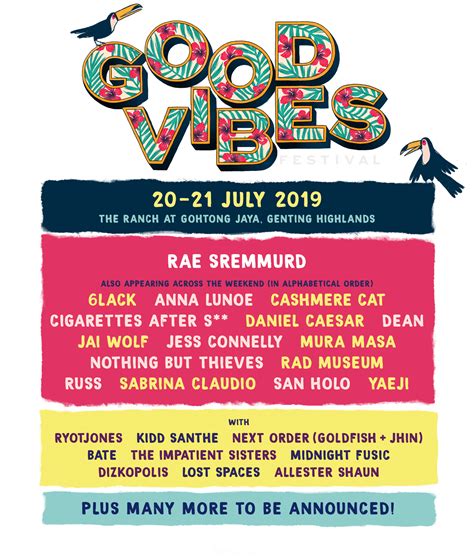 announced here s the line up for good vibes festival 2019 masses