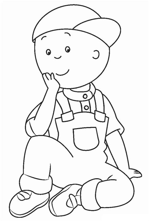 Dibujo Colorear Caillou Caillou Coloring Pages Cartoon Coloring Pages