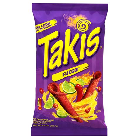 Takis Fuego Hot Chili Pepper Lime Rolled Tortilla Chips Shop Chips