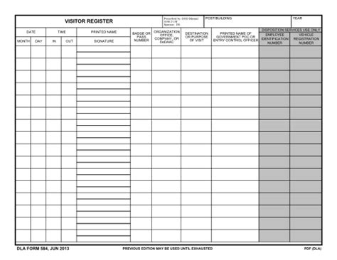 78 Visitor Sign In Sheet Template Excel Page 6 Free To Edit Download