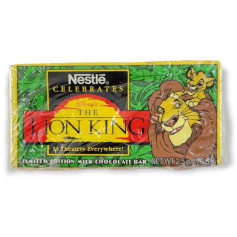 Super Rare Unopened Nestle Walt Disney Lion King Movie Chocolate Bar