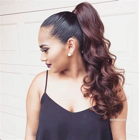Curls cascading from your ponytail can give your look a bit of whimsy while keeping your hair out of your face. 25 Elegant Ponytail Hairstyles for Special Occasions ...