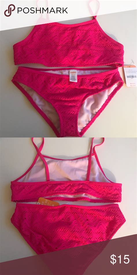 💖hot Pink Two Piece Girls Bathing Suit Girls Bathing Suits Bathing