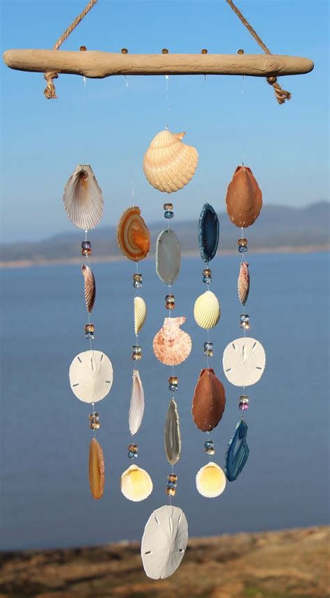 288 Best Sea Shell Wind Chimes Images On Pinterest Clam Shells Diy