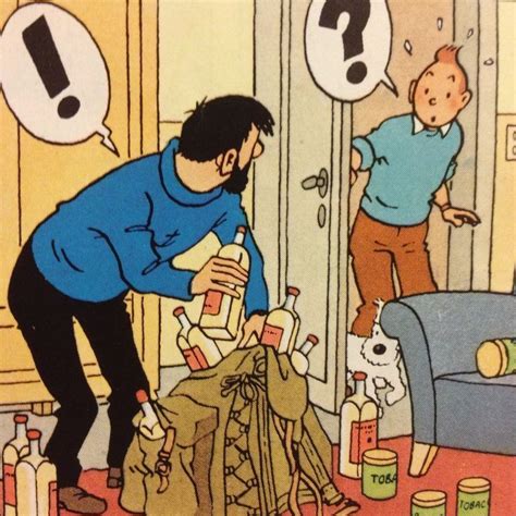 Bande Dessinee Tintin Captain Haddock Comic Art