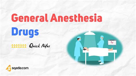 General Anesthesia Drugs