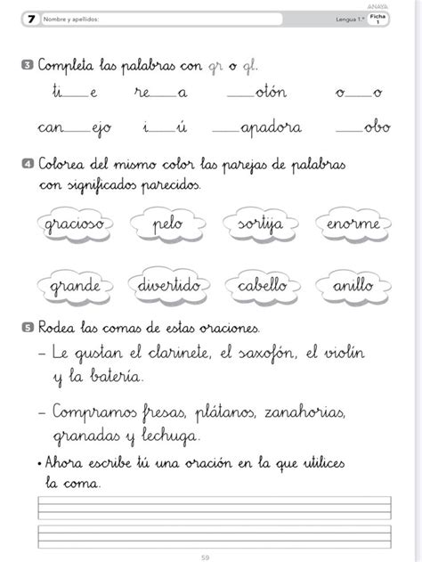 The Spanish Language Worksheet Is Shown In This Screenshoters Image